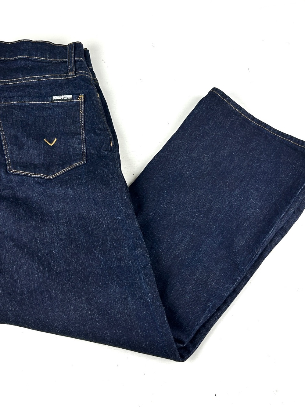 Hudson Rosalie Wide Leg Jeans Womens 26 Mid Rise 27 Inseam Dark Wash